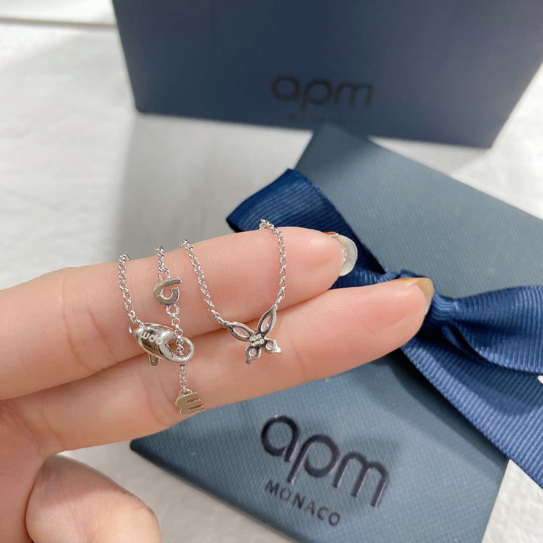 APM Monaco Butterfly Diamond Necklace